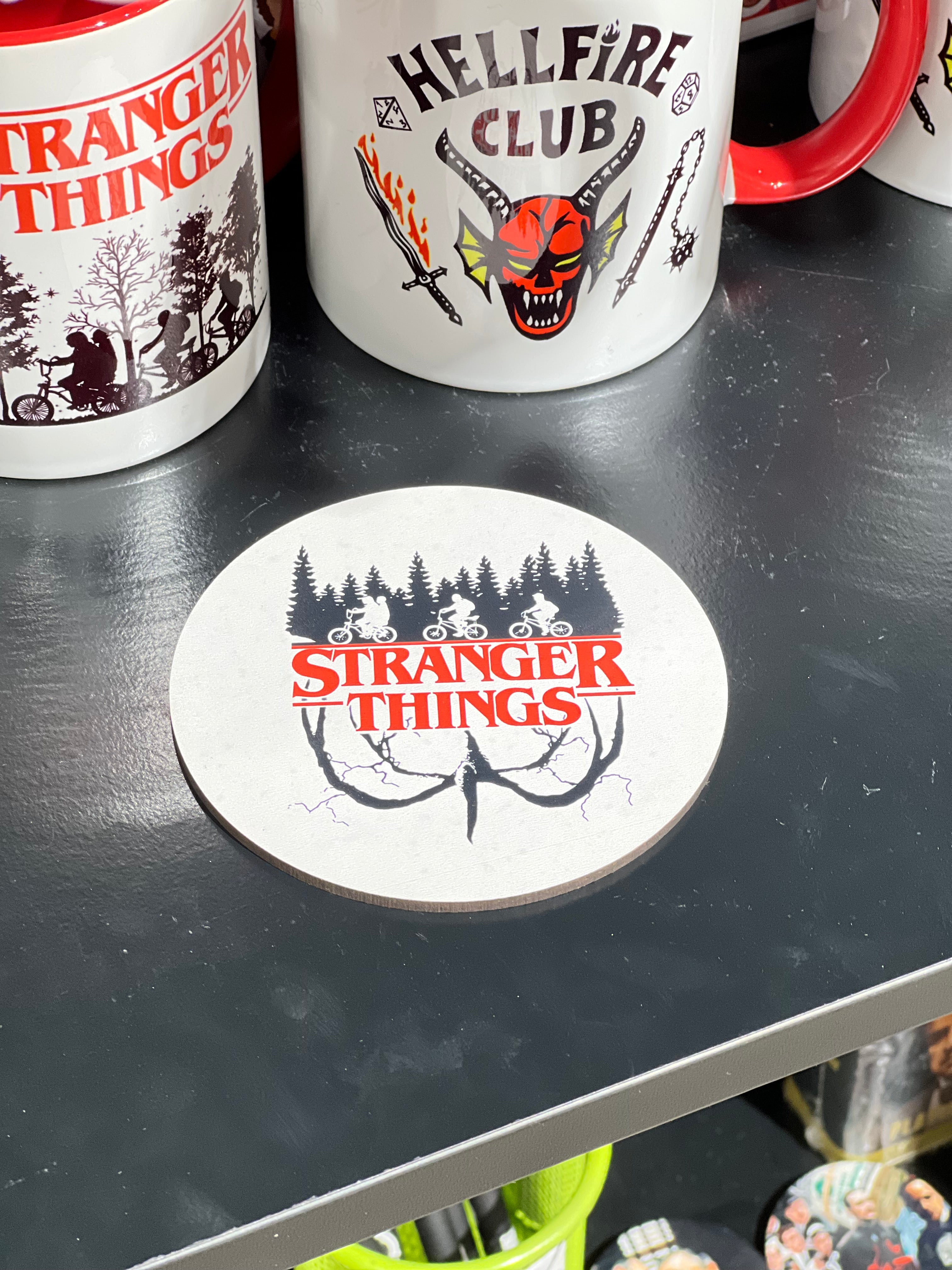 Stranger Things "Mind Flayer" Ahşap Bardak Altlığı