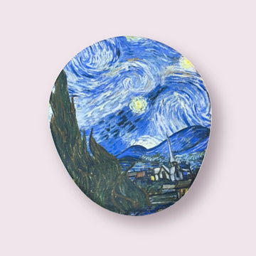 Van Gogh "Starry Night" Bilek Destekli Yuvarlak Mouse Pad