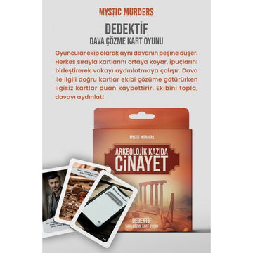 Mystic Murders Dedektif Kart Oyunu - Arkeolojik Kazıda Cinayet