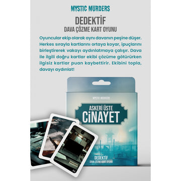 Mystic Murders Dedektif Kart Oyunu -  Askeri Üste Cinayet