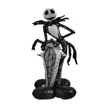 Jack Skellington 170cm Ayaklı Folyo Balon - Noel Gecesi Kabusu