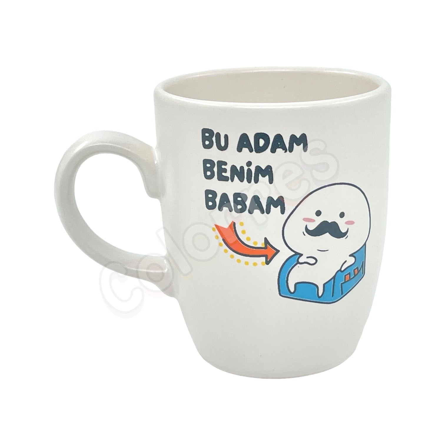 Bu Adam Benim Babam - Oval Krem Kupa