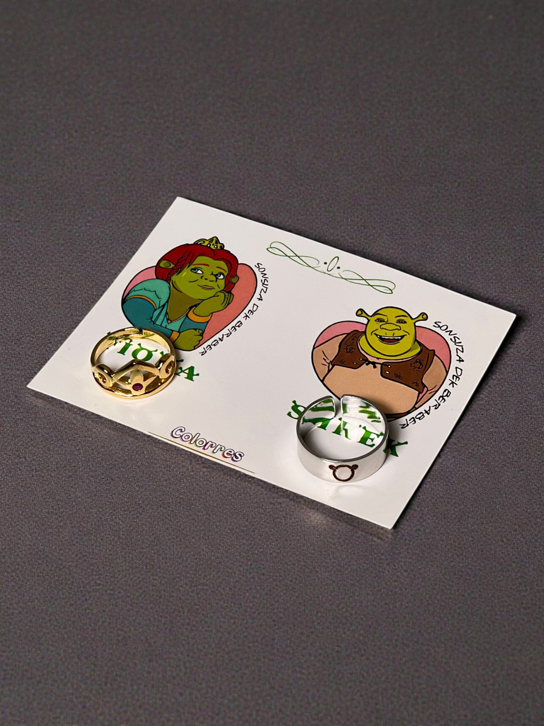 Shrek ve Fiona Çift Yüzükleri