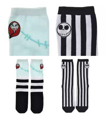 Noel Gecesi Kabusu Sally × Jack Skellington İkili Çorap - The Nightmare Before Christmas