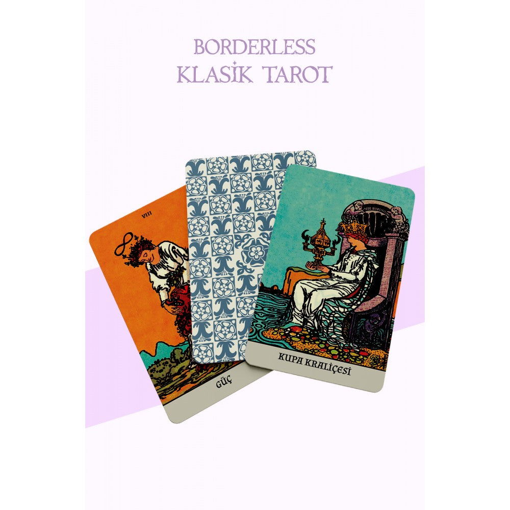 REGIN Borderless Klasik Tarot Kartları ve Başlangıç Tarot Kitabı