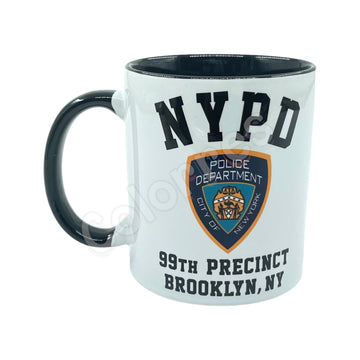 "Brooklyn Nine-Nine NYPD temalı seramik kupa – dizi hediyesi"

