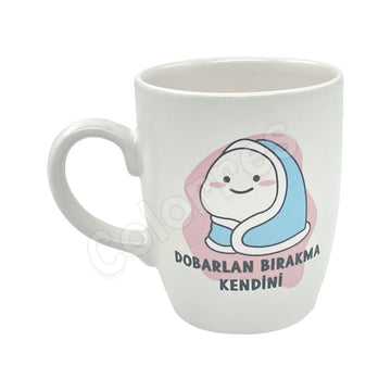 Dobarlan Bırakma Kendini - Oval Krem Kupa