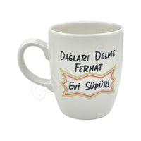 Dağları Delme Ferhat - Oval Krem Kupa