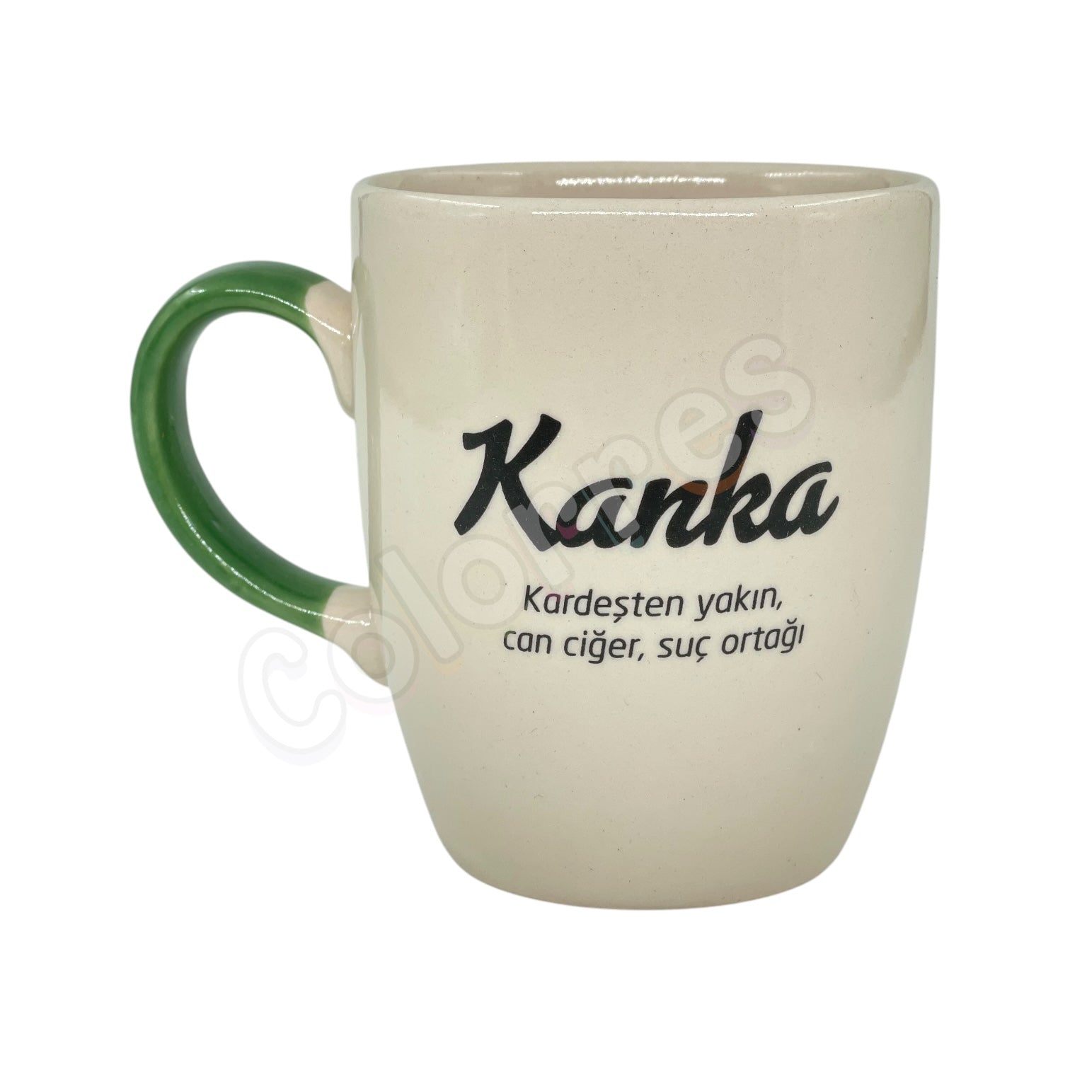 Kanka - Yeşil Saplı Oval Kupa