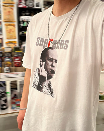 The Sopranos 'Tony Soprano' Beyaz Oversize Tişört T-Shirt