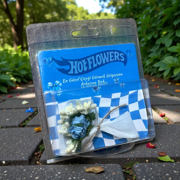 Hot Flowers Aynalı Mavi