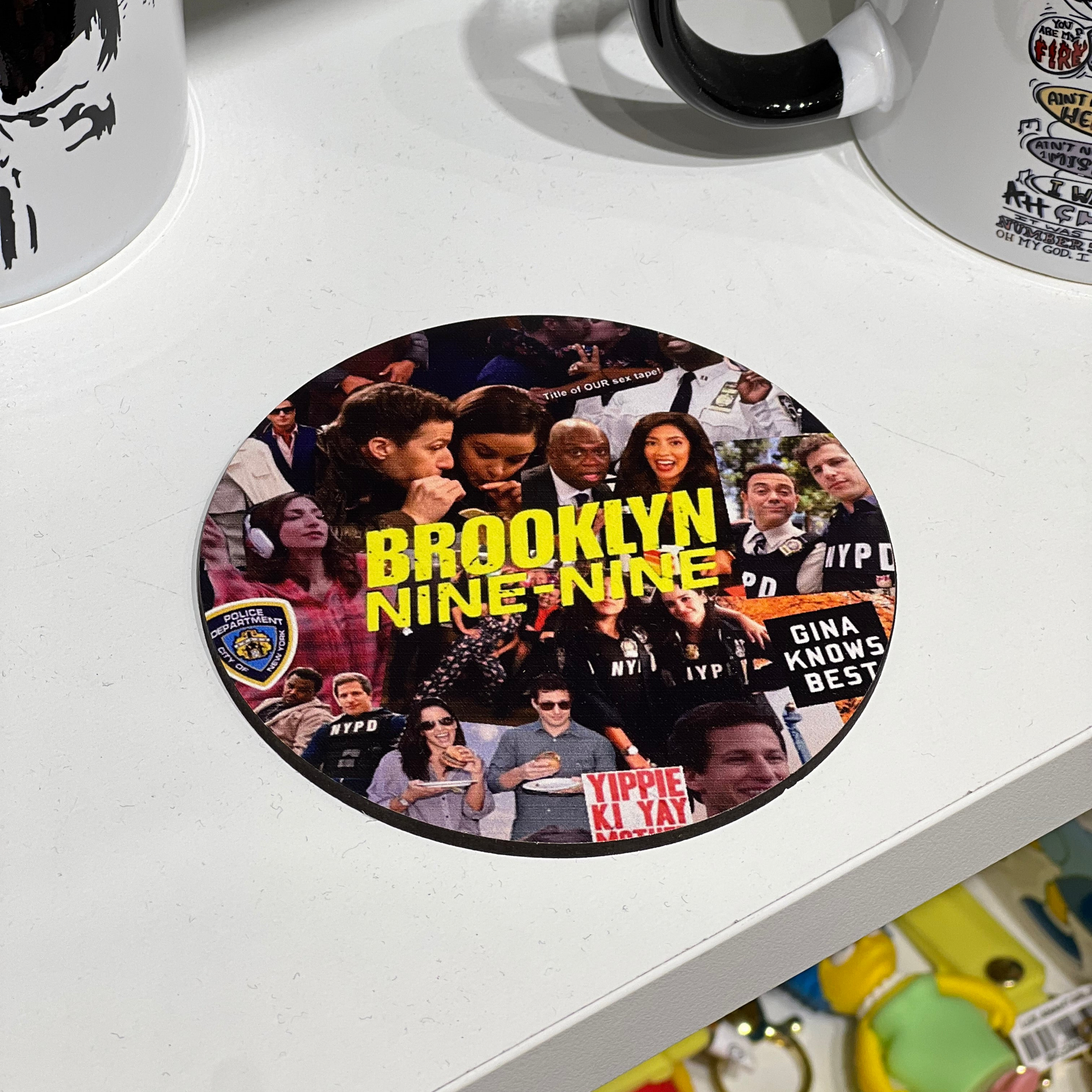 Brooklyn 99 Ahşap Bardak Altlığı