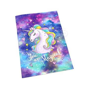 Unicorn You Are Magical 18x26 cm Defter Çizgili Terzi Dikişli