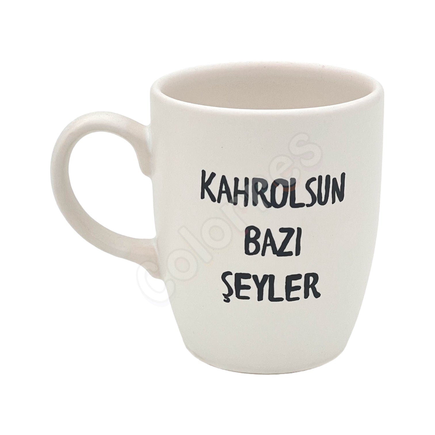 Kahrolsun Bazı Şeyler Oval Krem Kupa