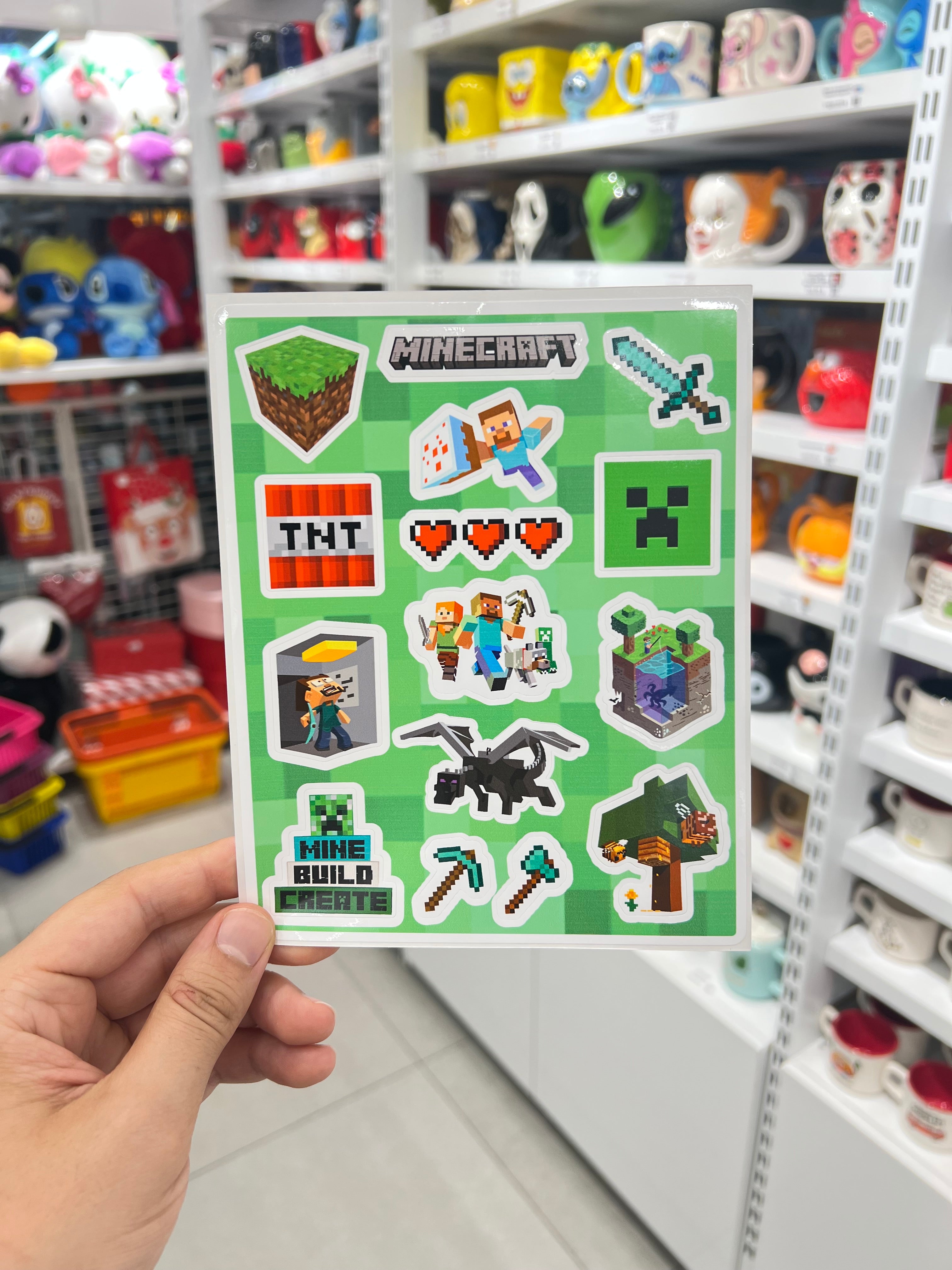 Minecraft Sticker Seti 14x17 cm