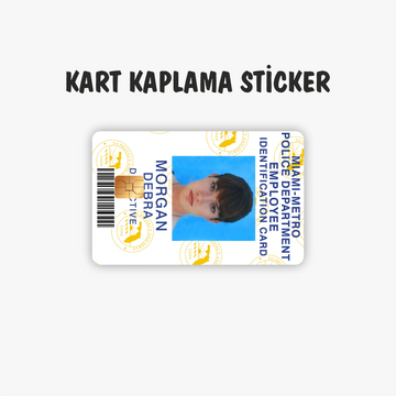 Debra Morgan Kredi Kartı Kaplama Sticker Dexter