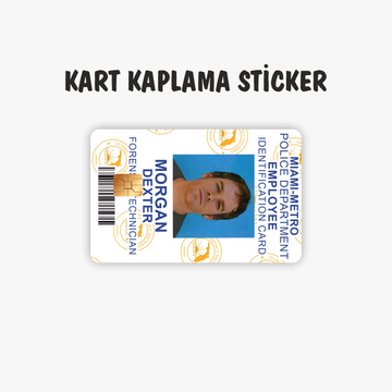 Dexter Morgan Kredi Kartı Kaplama Sticker
