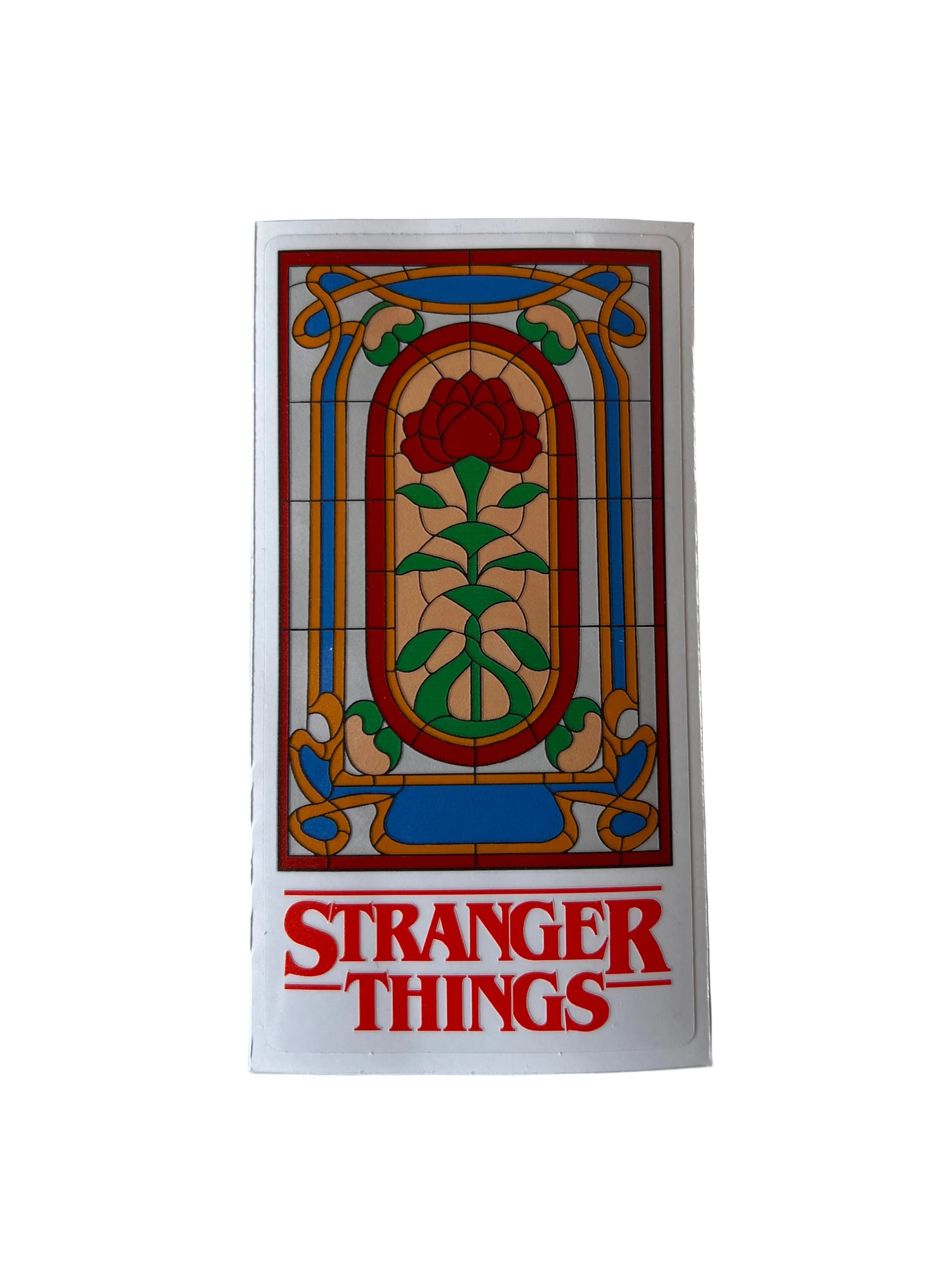 Creel House Pencere Şeffaf Sticker - Stranger Things -