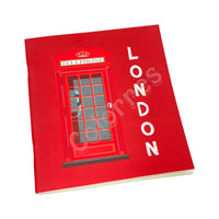 London 19x16 cm Çizgili Terzi Dikişli Defter