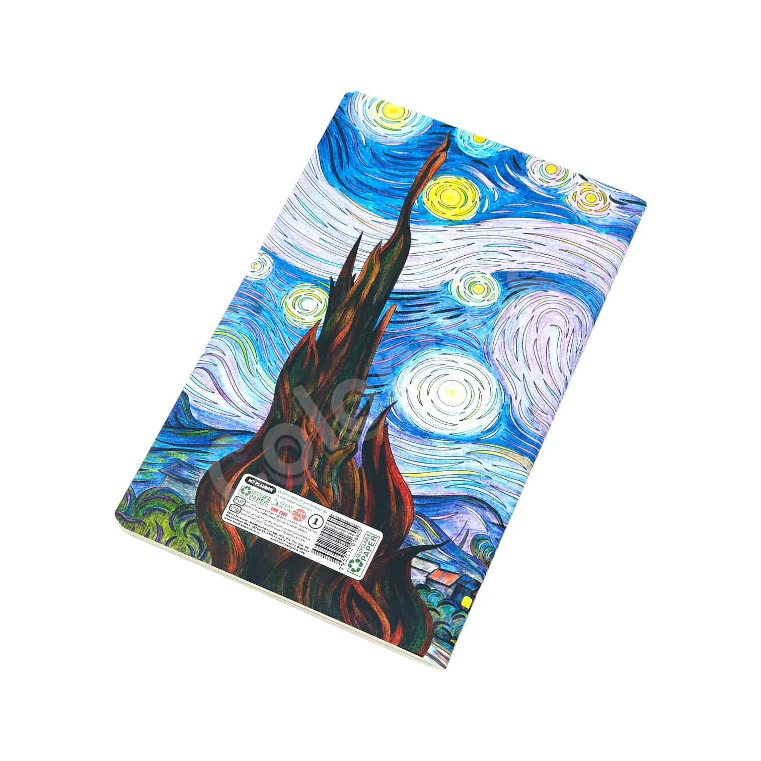 Van Gogh Starry Night Dikişli Defter