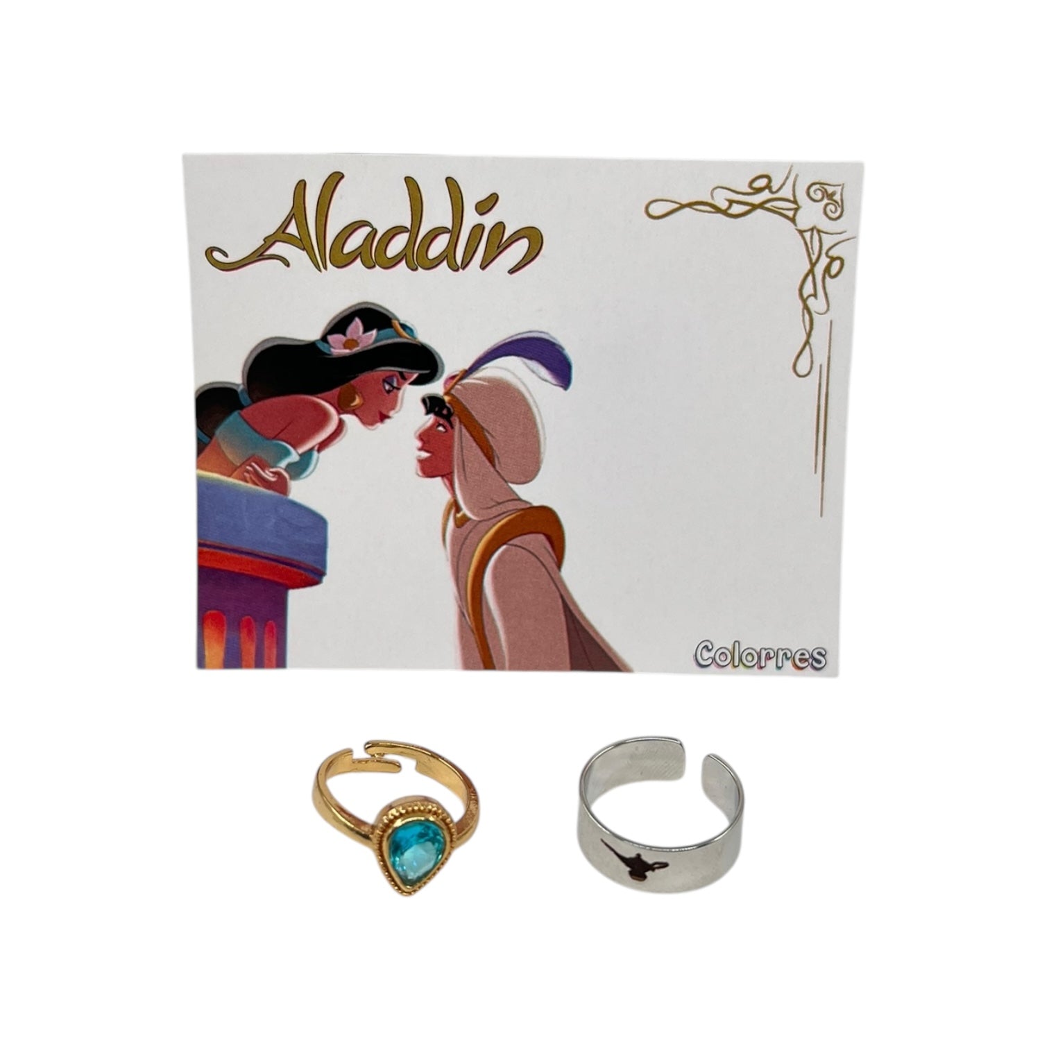 Aladdin ve Prenses Jasmin Çift Yüzükleri