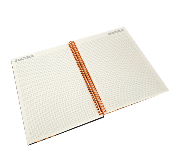 Garfıeld Unıversıty Spiralli Sert Kapak Kareli Defter