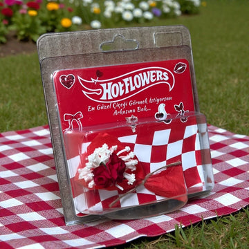 Hot Flowers Aynalı Kırmızı