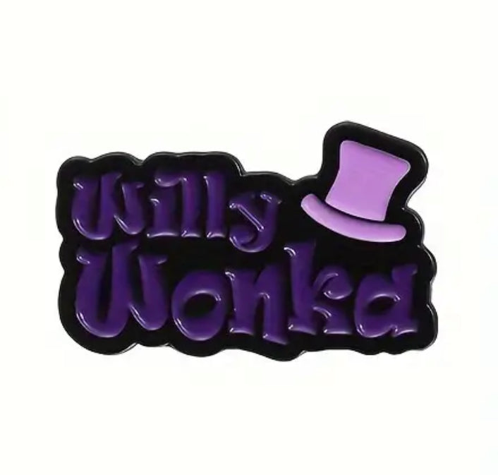 Willy Wonka Logo Pin Rozet Broş