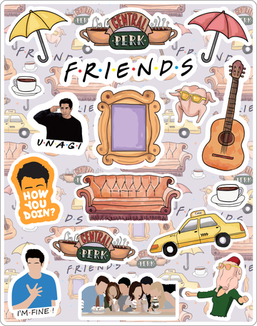 Friends  Sticker Seti 14x17cm