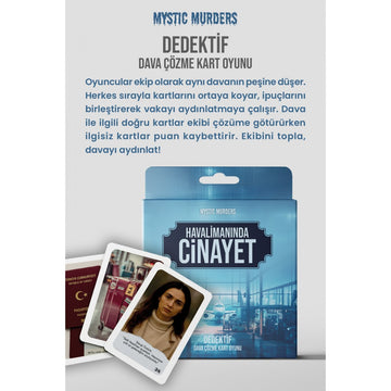 Mystic Murders Dedektif Kart Oyunu -  Havalimanında Cinayet