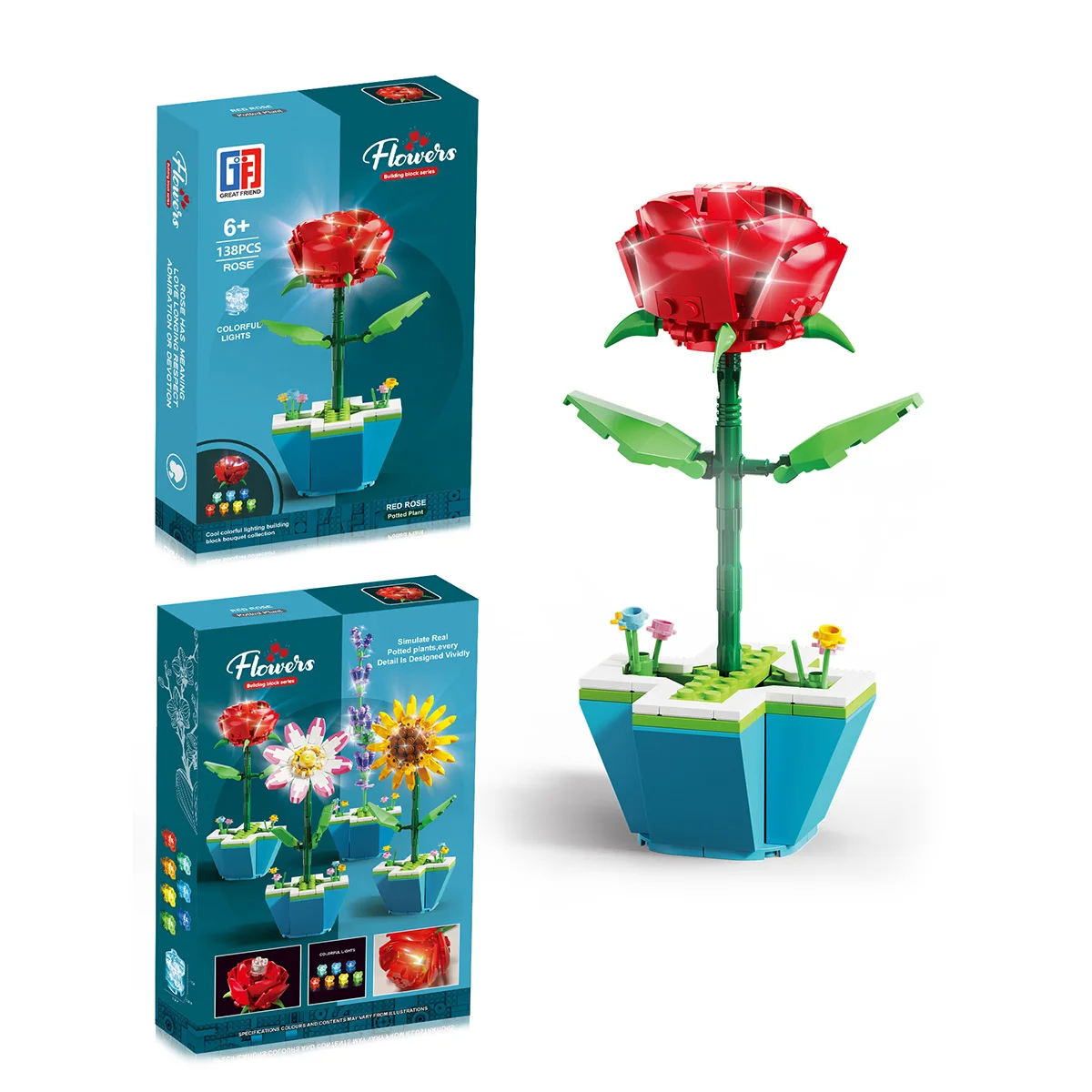 GF Flowers Bricks 138 Parça