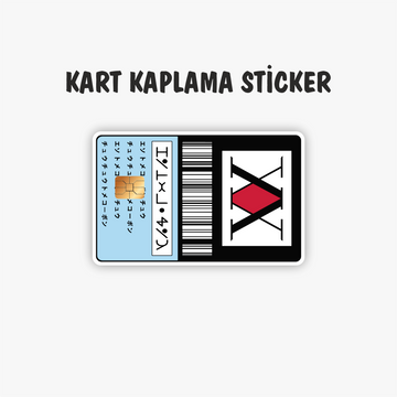 HxH Avcı Lisans Kartı Kredi Kartı Kaplama Sticker - Hunter x Hunter