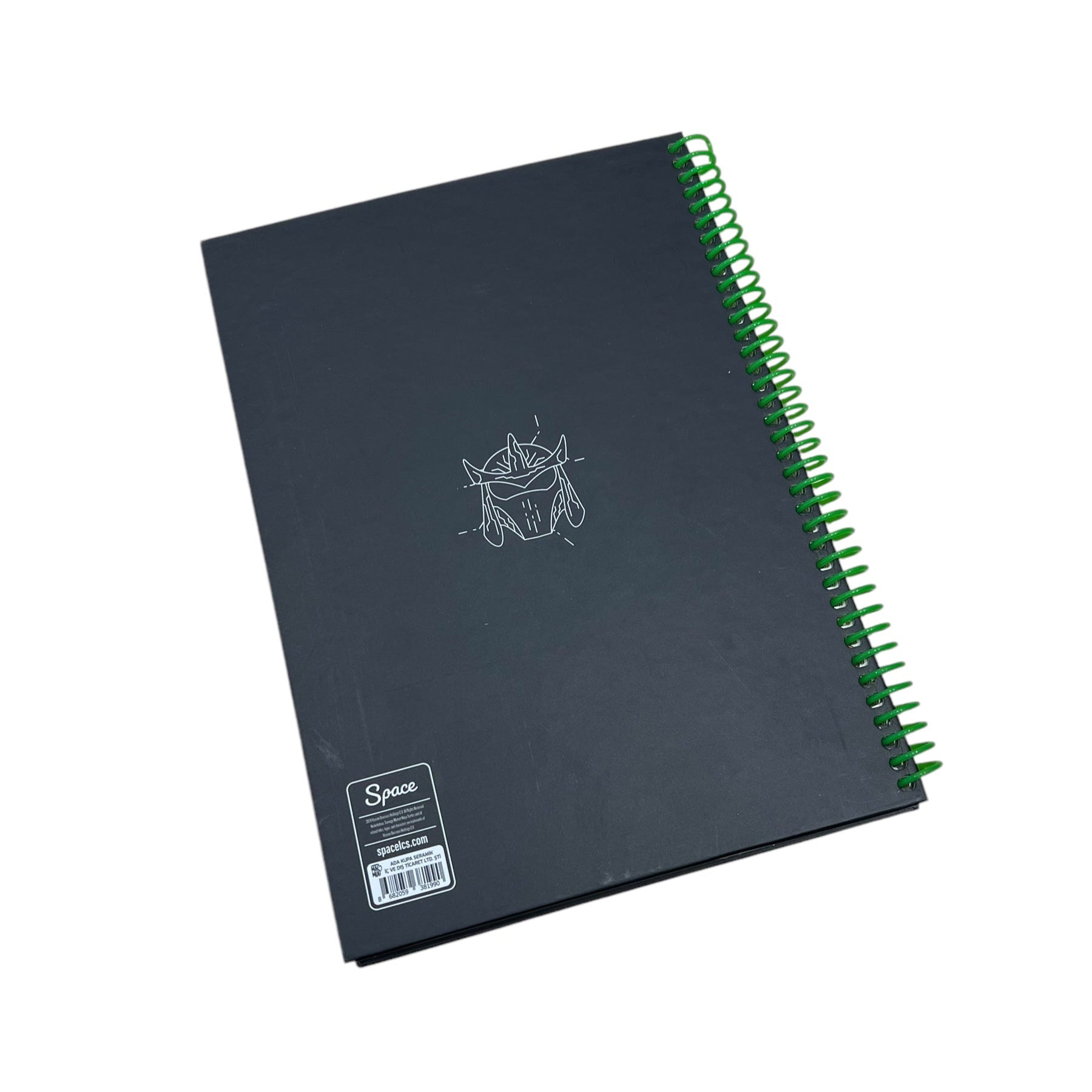 Ninja Turtles Foot Clan Spiralli Sert Kapak Kareli Defter 96 Yaprak