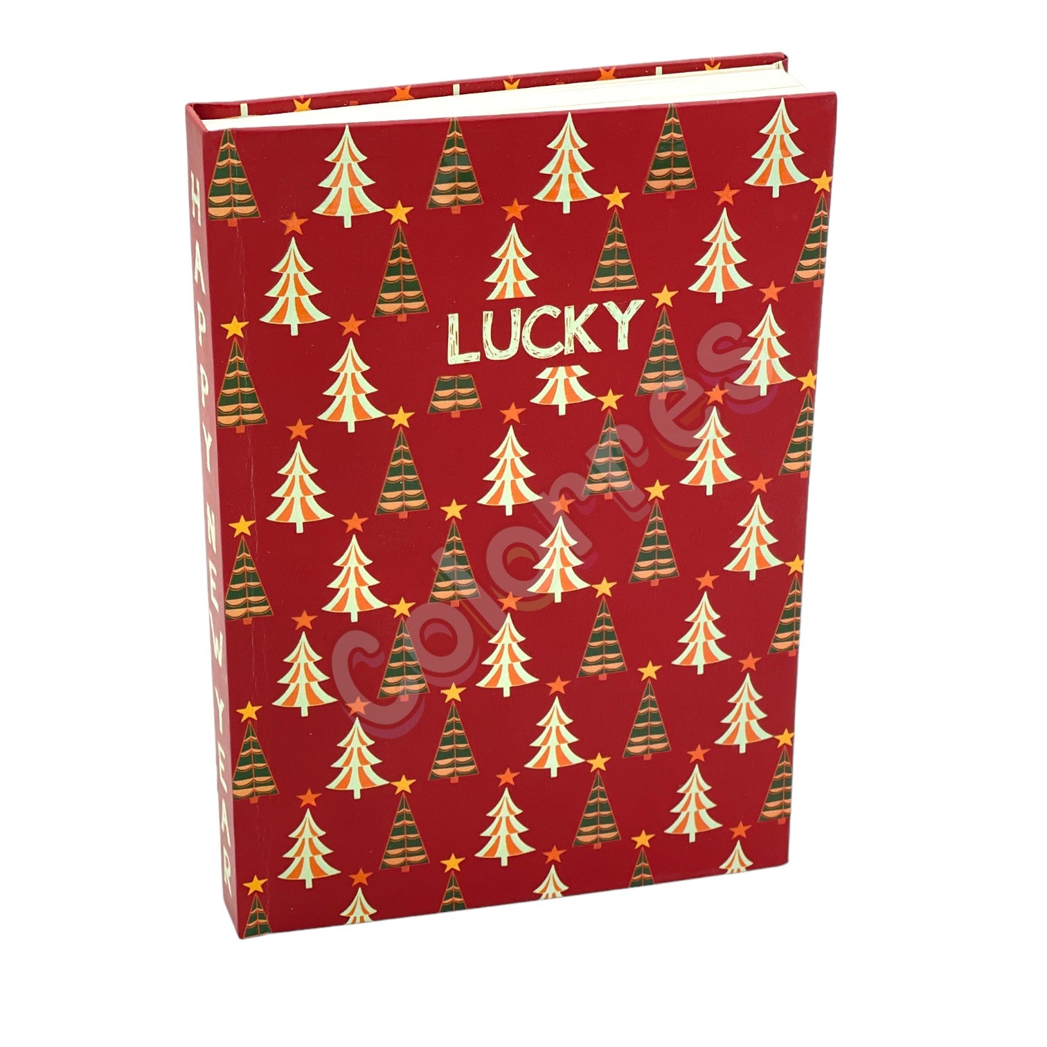 Happy New Year Lucky Sert Kapaklı A5 Defter Çizgili