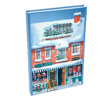 Happy New Year Gift Store Sert Kapaklı A5 Defter Çizgili