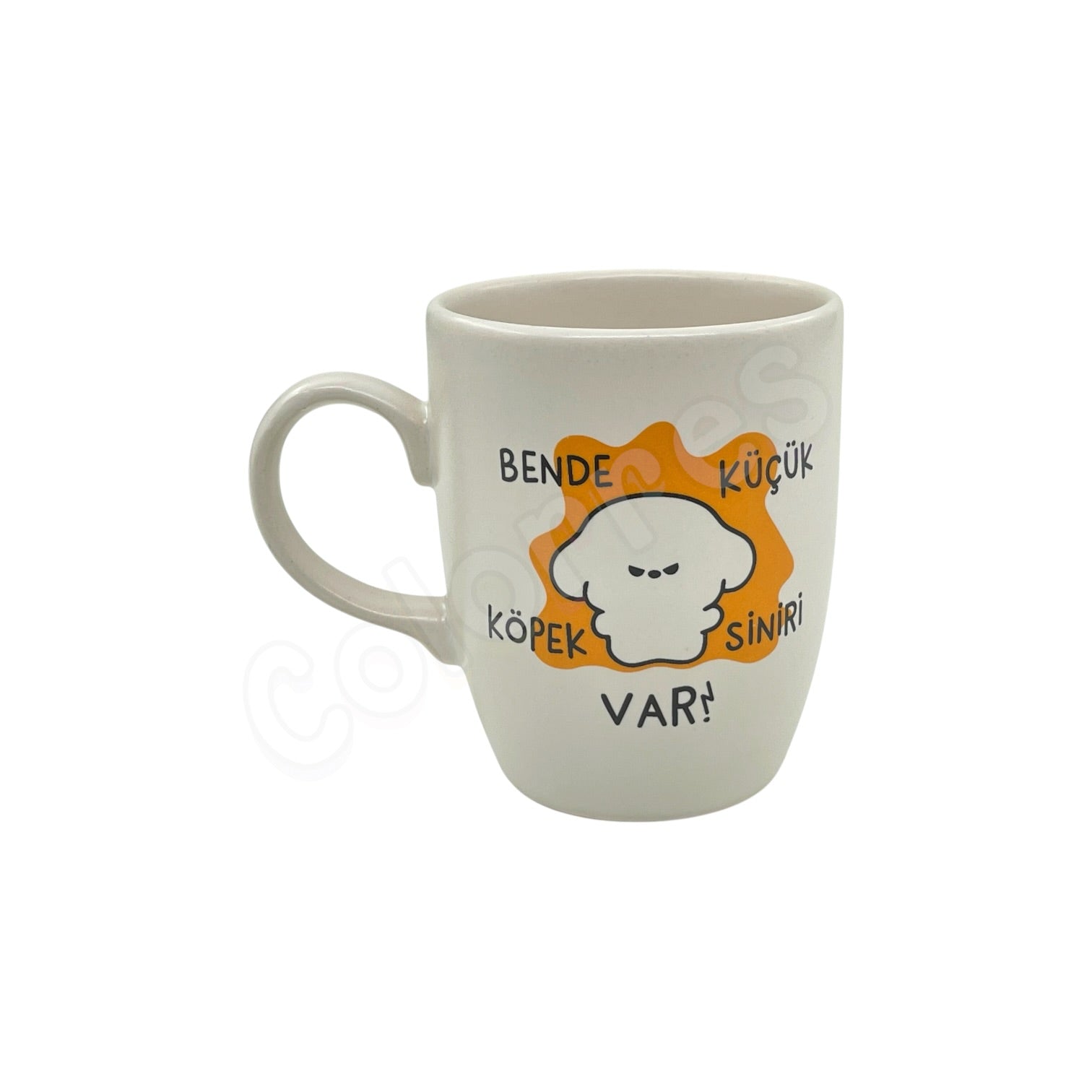 Küçük Köpek Siniri Var - Oval Krem Kupa