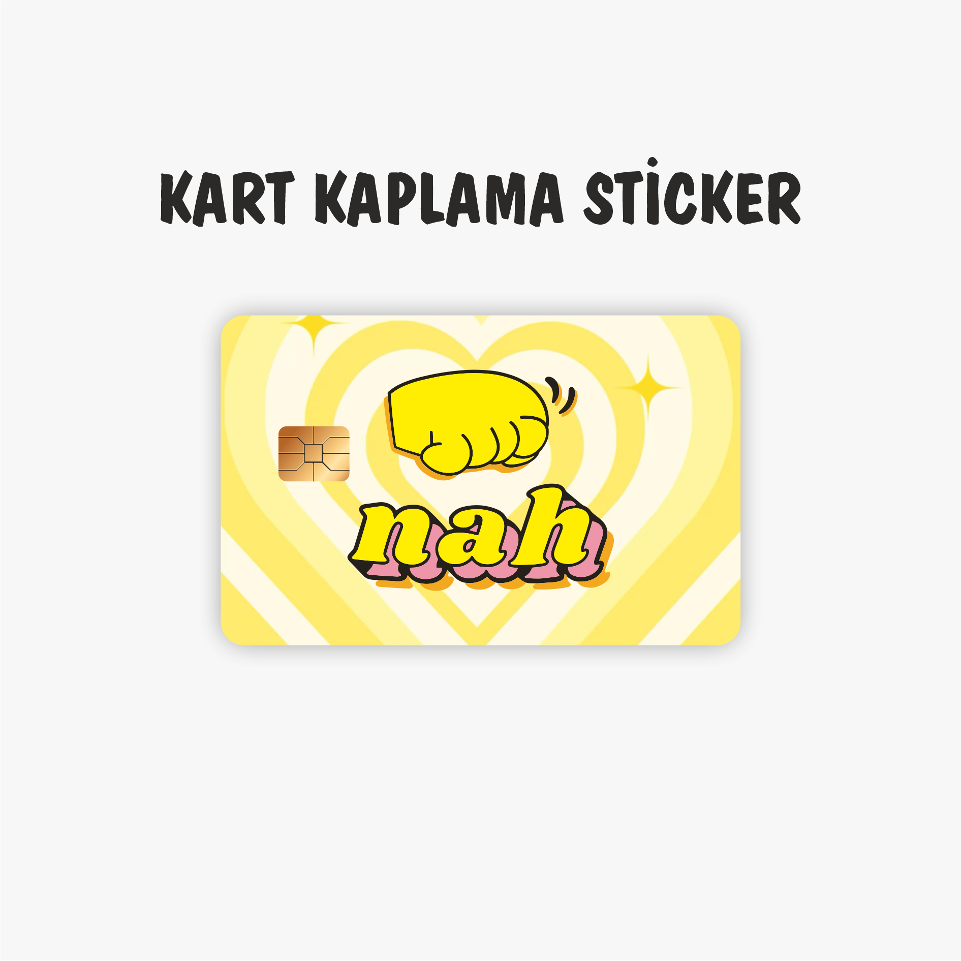 Nah Kredi Kartı Kaplama Sticker