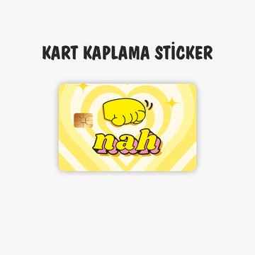 Nah Kredi Kartı Kaplama Sticker