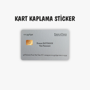 Patrick Bateman Card Kredi Kartı Kaplama Sticker