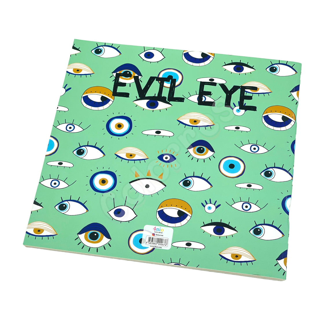 Evil Eye Kare Defter 21x21 cm Çizgili Terzi Dikişli