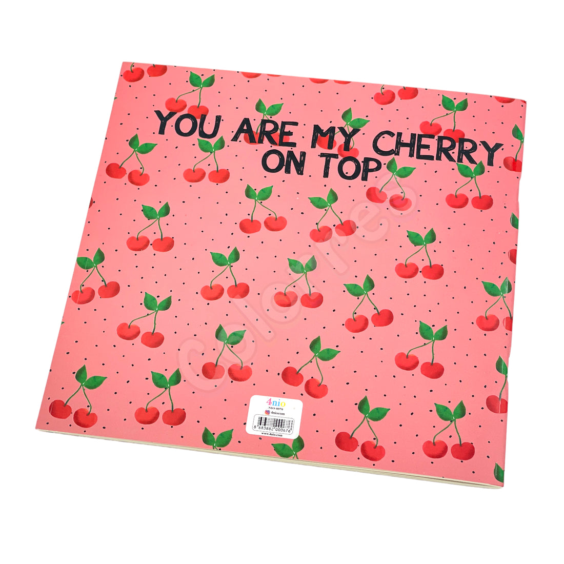 Cherry Kare Defter 21x21 cm Çizgili Terzi Dikişli