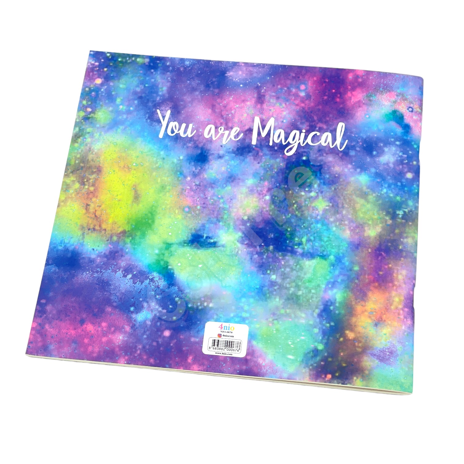 Unicorn Magical Kare Defter 21x21 cm Çizgili Terzi Dikişli