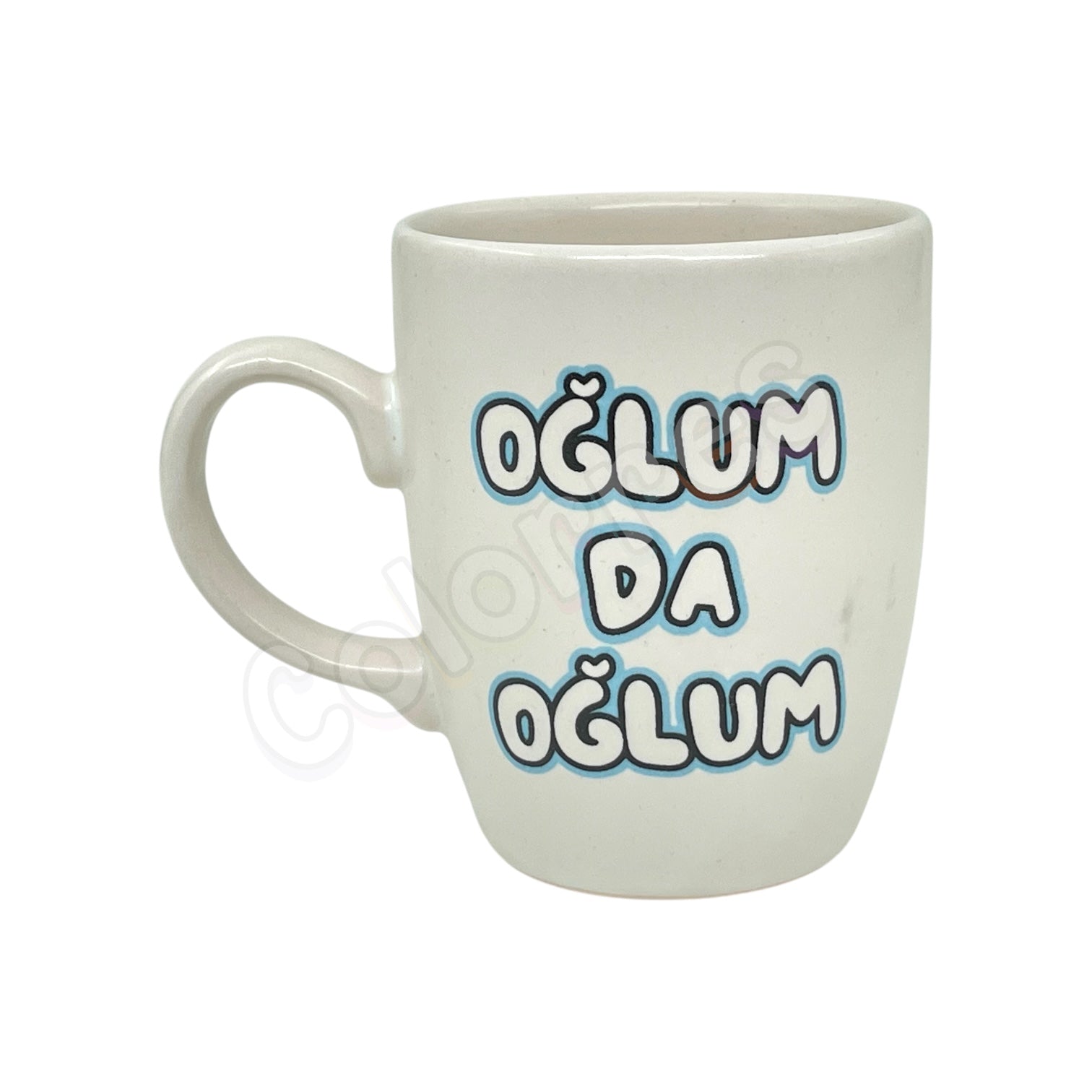 Oğlum Da Oğlum - Oval Krem Kupa