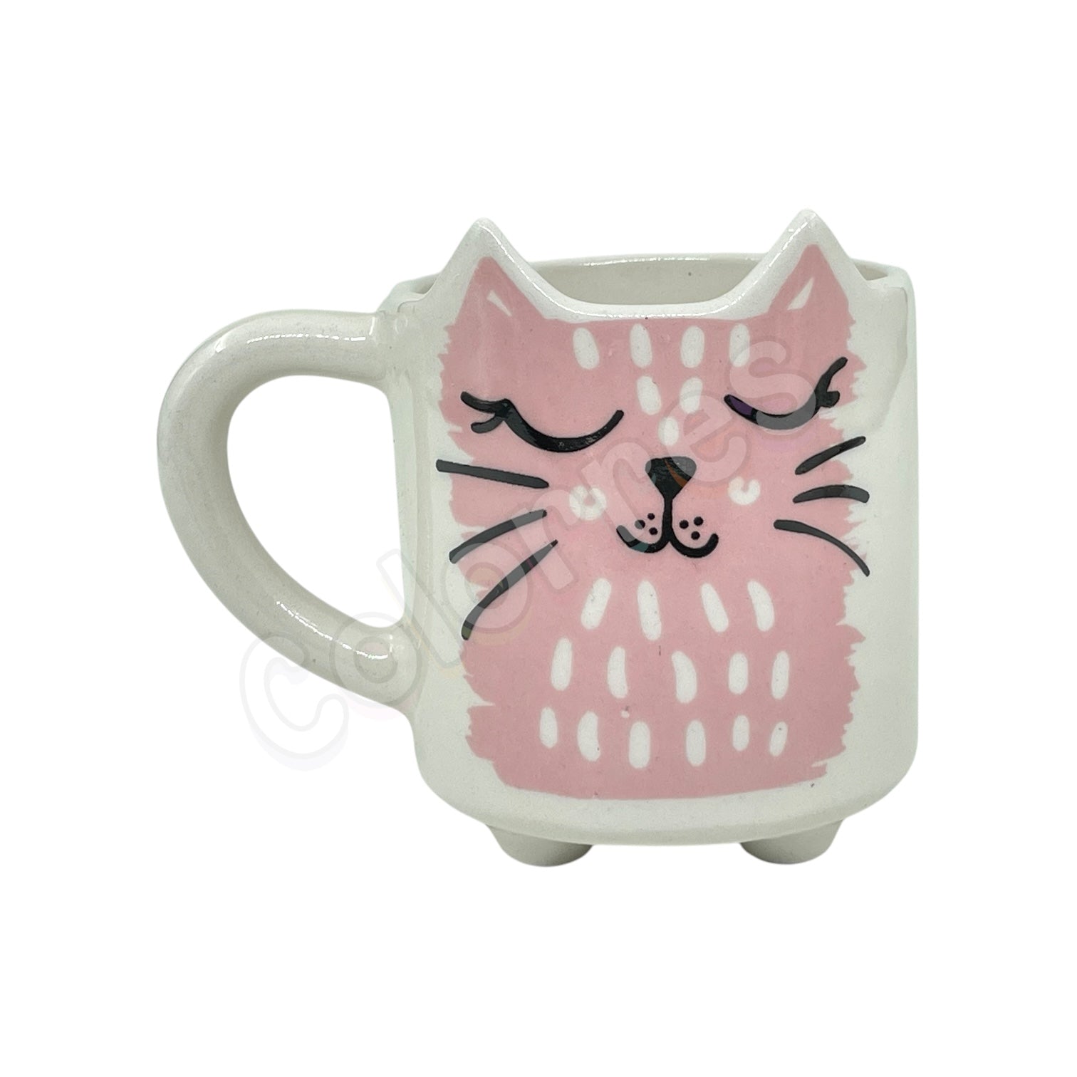 Pembe Kedi 3D Kupa