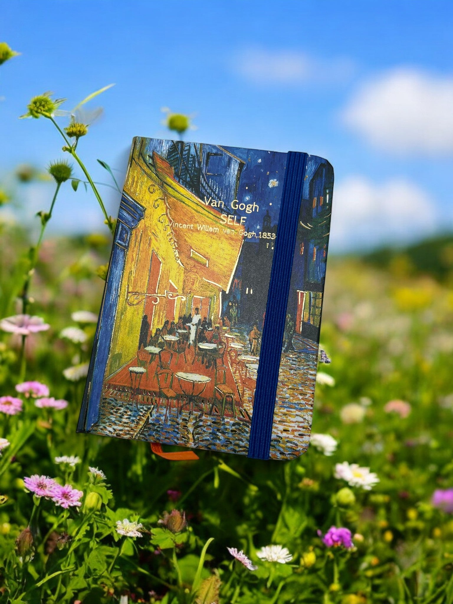 Van Gogh "Café Terrace at Night" Lastikli Defter 11x7 Cm
