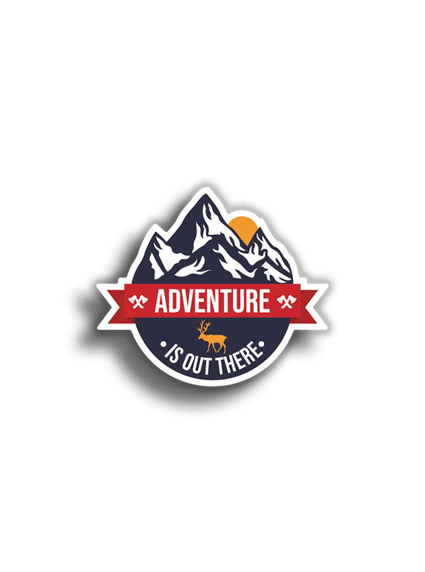 Adventure Is Out There 9x9 cm Sticker – Colorres