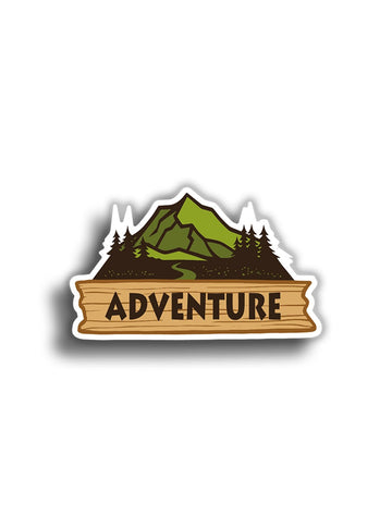 Adventure 10x6 cm Sticker