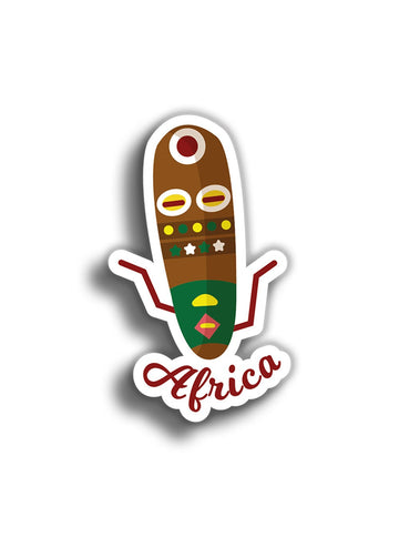 Afrika 11x6 cm Sticker