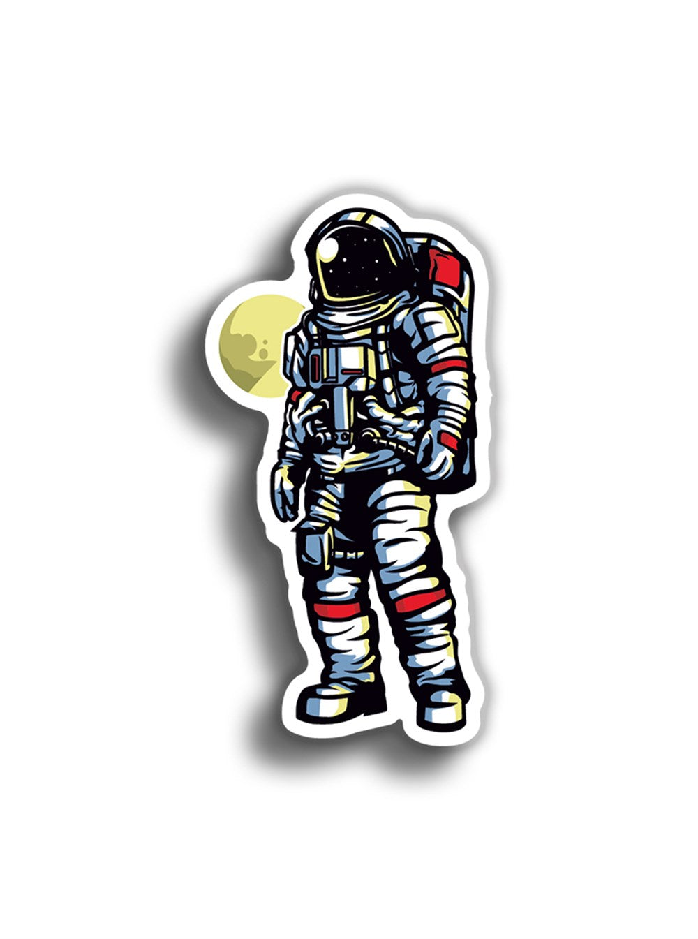 Astro Note Sticker Astronot 9x5 cm Sticker – Colorres