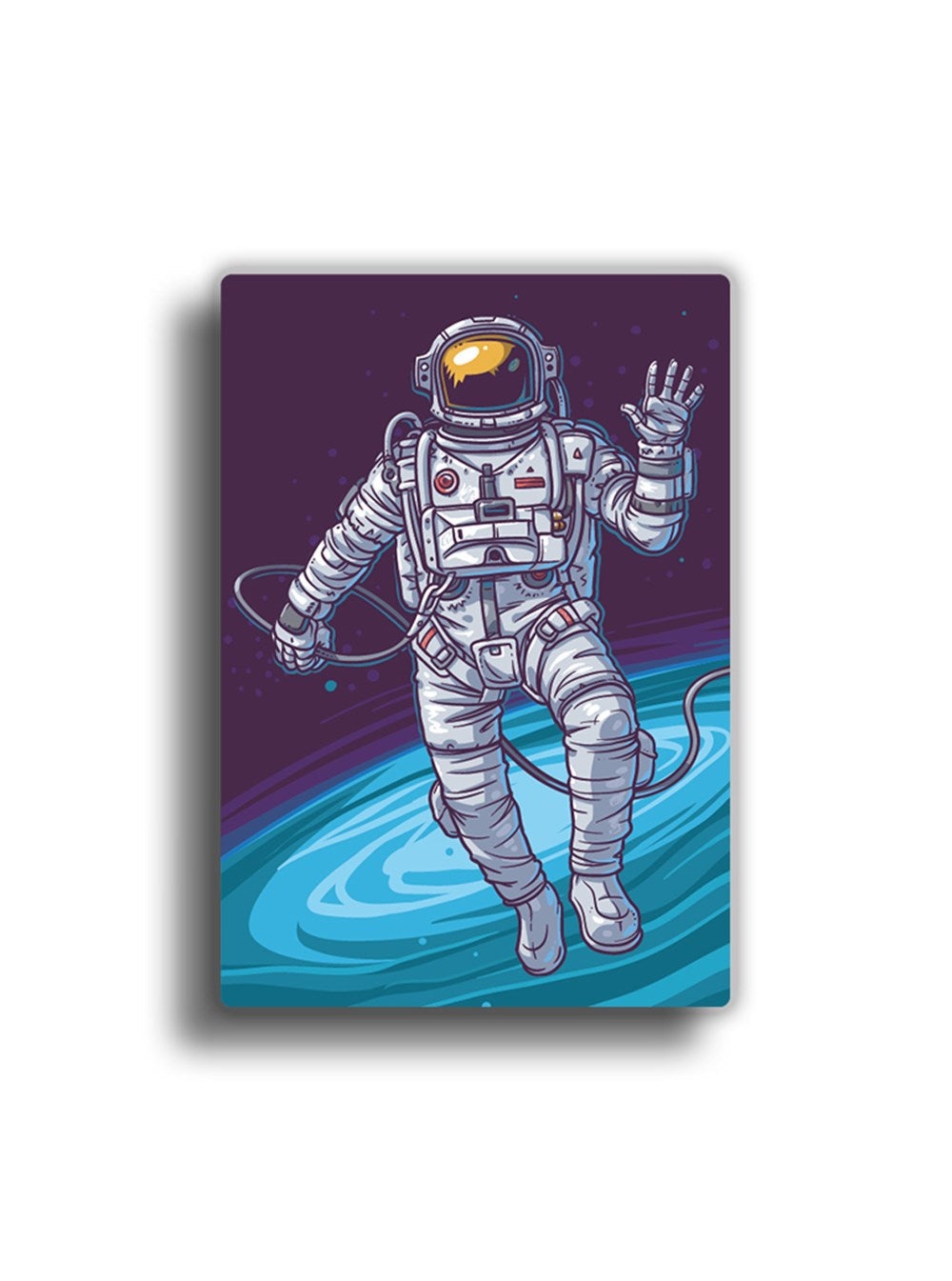 Astronot 9x6 cm Sticker